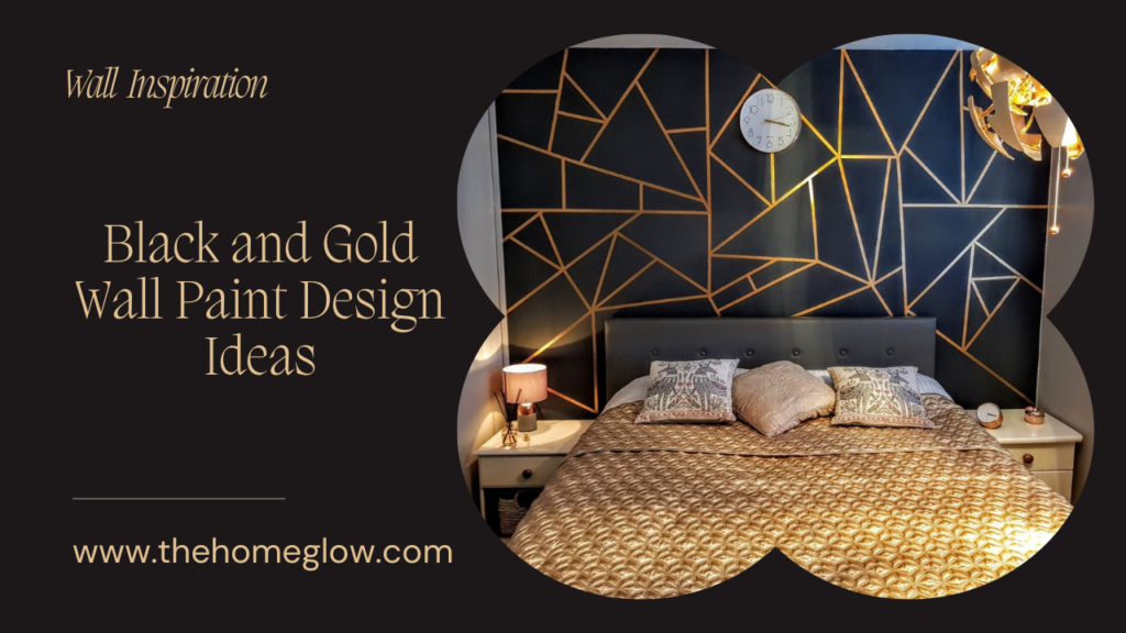 20 Luxury Black and Gold Wall Paint Design Ideas