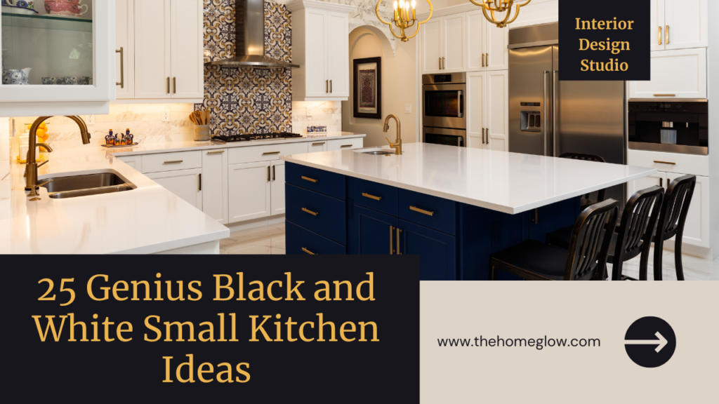 25 Genius Black and White Small Kitchen Ideas